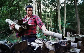 Photo de Tree Life coupant du bois